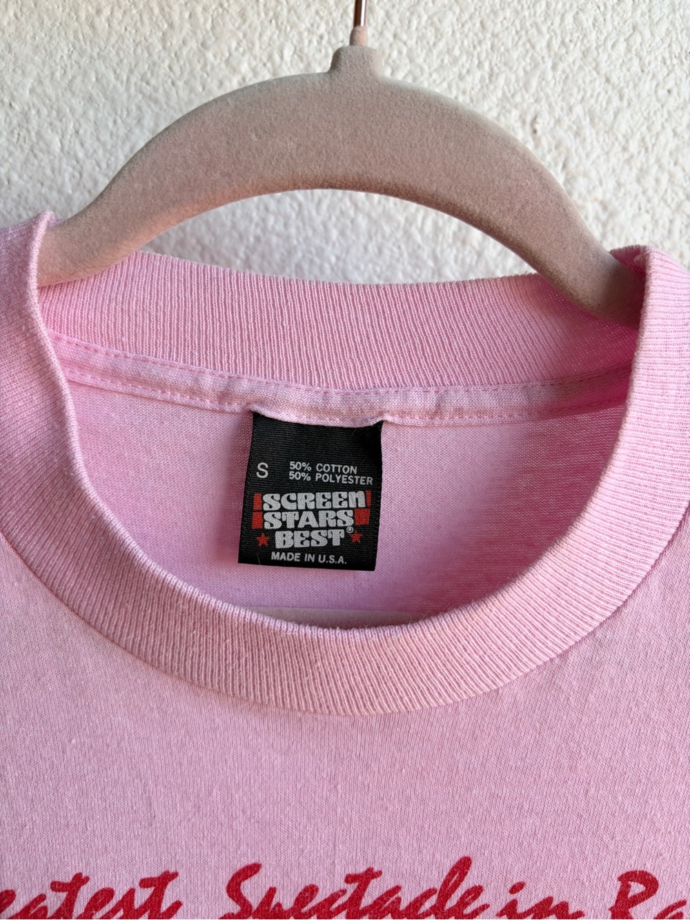 Vintage Indy 500 Pink Single Stitch Tee Small - Picture 6 of 6
